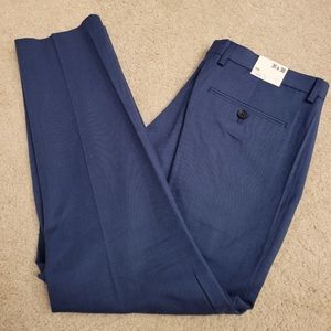 Express Mens Dress Pants Navy Blue Slim Fit